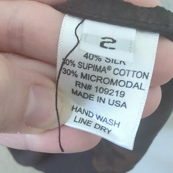 ma+ch Marika Charles Womens Dress 2 Medium Hand Dyed Silk Supima Ethereal Artsy - Picture 6 of 8